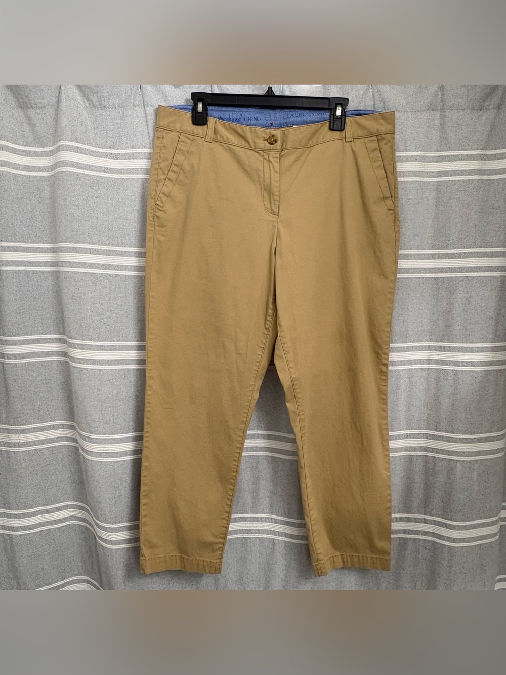 Talbots The Weekend Chino Khaki Pants Size 14P